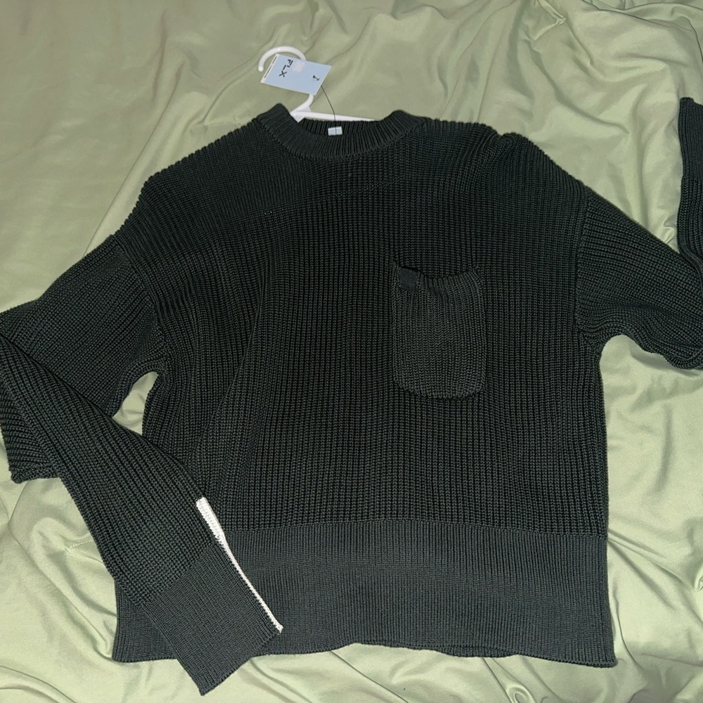 Flx sweater size medium dark green